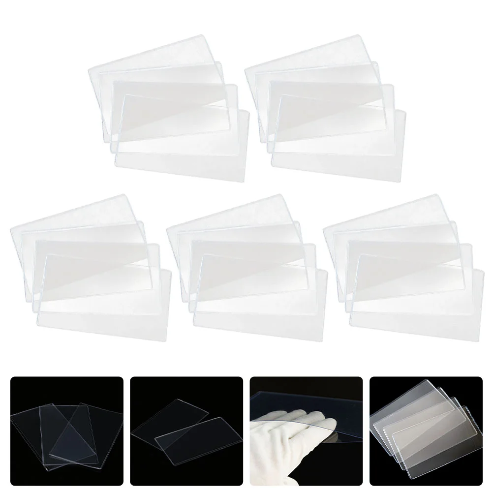 20 Pcs Paper Money Bag Transparent Protective Latent Banknote Pocket Storage Hard Clip Commemorative Holder Pvc Clear