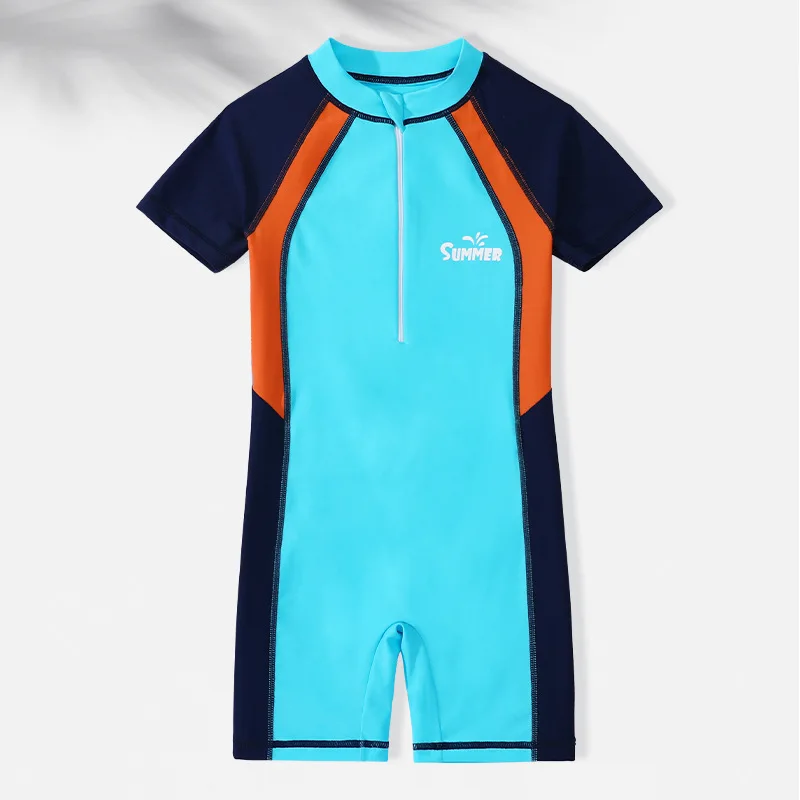 Kids One Piece UV Protection Professional Water Sport SwimWear For Children Surfing Beach Rash Guard Quick-Drying Bathing Suit - Image 3