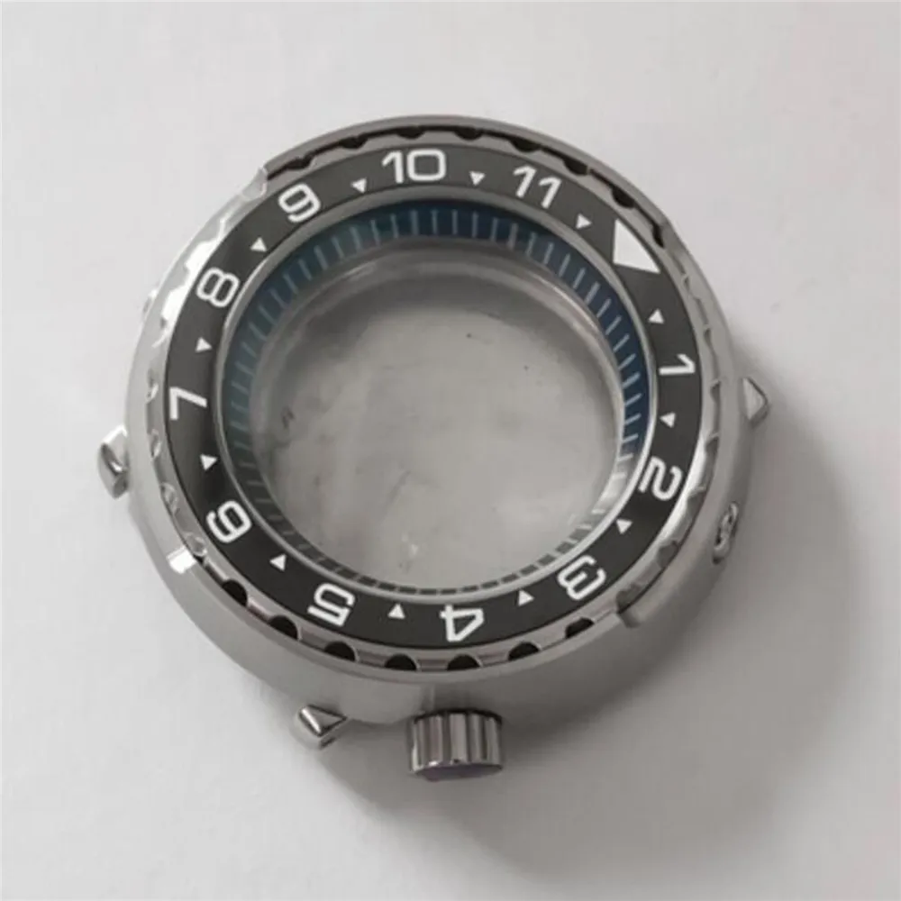 Ceramic Bezel Stainless Steel Watch Case Sapphire Glass for NH35 NH36 Movement NH35 Case 45mm Watch Accessories