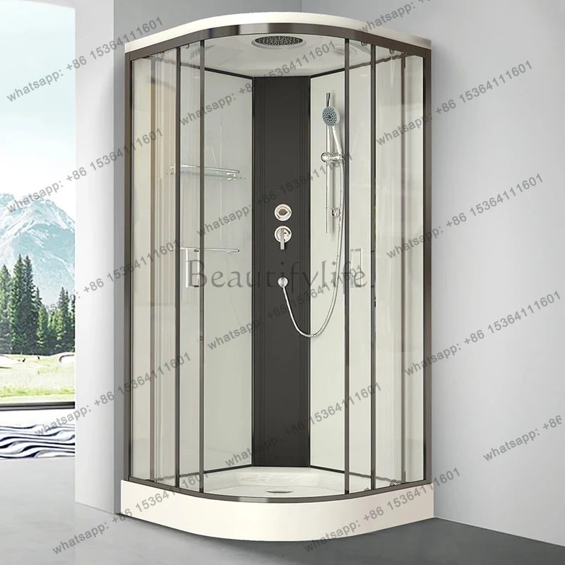 Household Integral Shower Room Bathroom Integrated Sliding Door Glass Bath Warm Air Bath Room