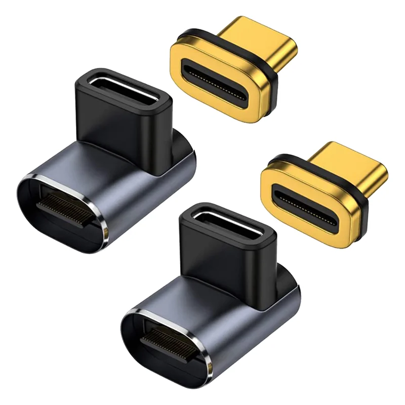 BABQ 2 uds adaptador magnético USB C 40Gbps, adaptador USB de 24 pines, PD100W, 8K @ 60Hz, extensor tipo C, para Steam Deck,MacBook,Galaxy