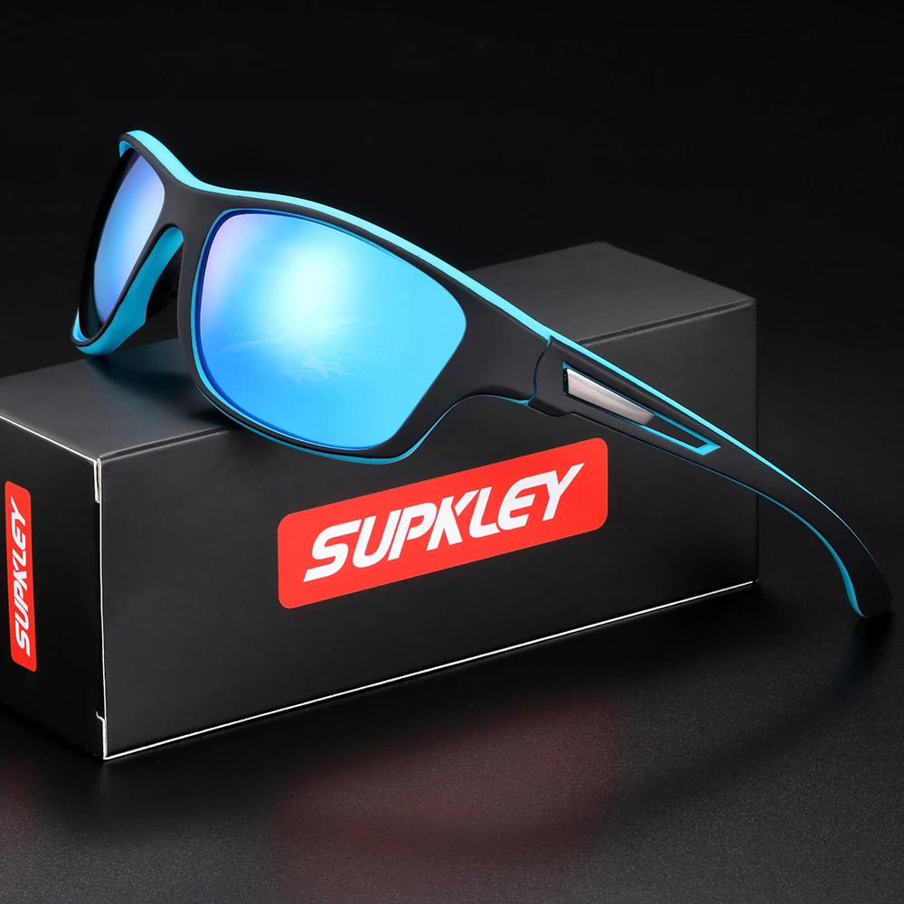 Supkley Outdoor Sport polarisierte Sonnenbrille für Männer Frauen UV-Schutzbrille zum Fahren Wandern Angeln Radfahren – Detail 9