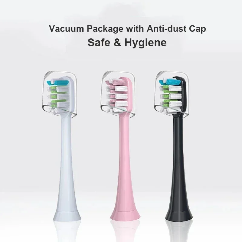 샤오미 SOOCAS 교체 브러시 헤드, 소닉 전동 칫솔 헤드, 부드러운 강모, V1 V2 X3 X3U X5 D2 D3, 9 개