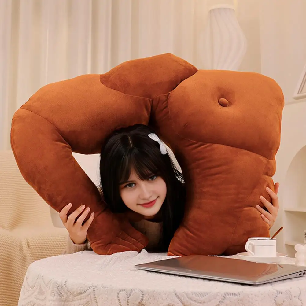 45/58/80cm Boyfriend Arm Pillow Funny Supportive Partner Pillow Hunky Husband Cuddle Body Shaped Pillow Neck Shoulder Support