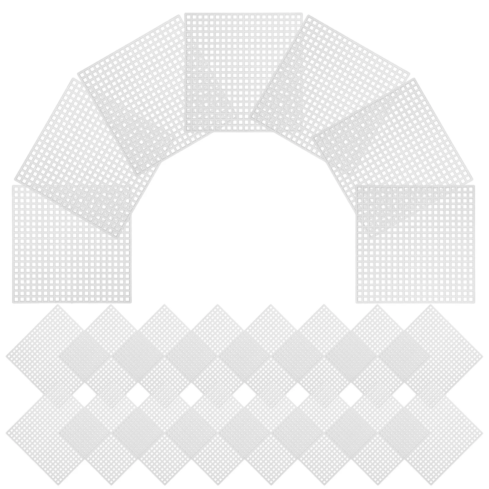 40 قطعة أوراق شبكة بلاستيكية 8X8 سنتيمتر 6 عدد شبكة مربعة للتطريز Crafts بها بنفسك الحرف التطريز عبر غرزة حقيبة صنع قماش الفن