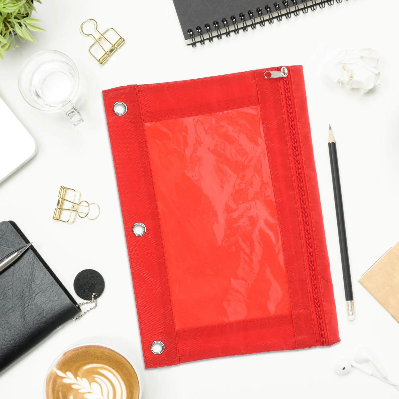 

5 Pcs File Bag Pen Binder Large Capacity Multi-use Pouch Stationery Cases Oxford Document Office