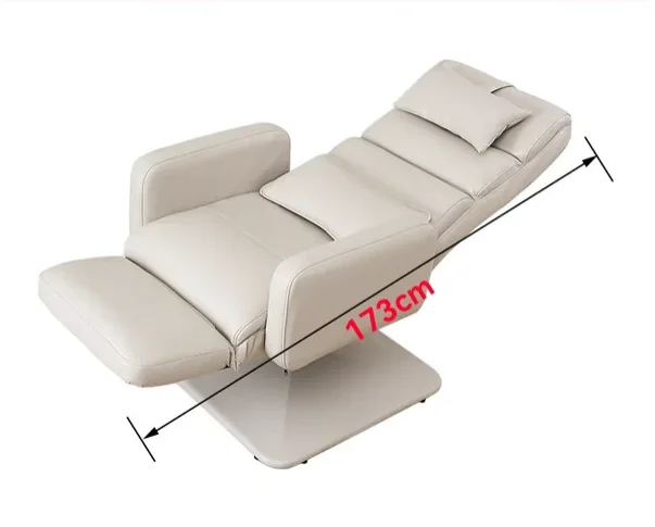 Beauty embroidery Meijie chair can lie flat facial mask experience chair lazy leisure lounge chair