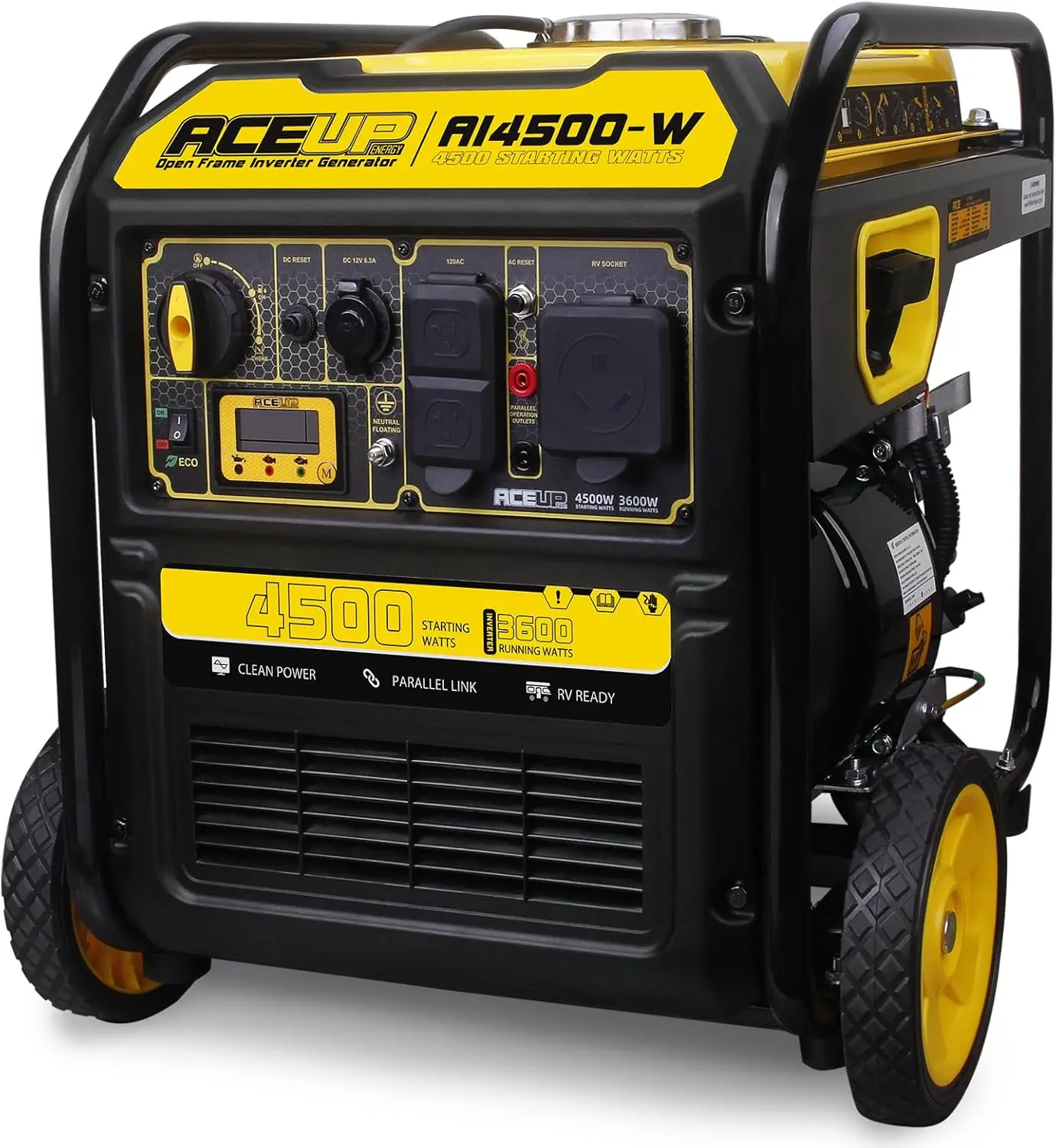 

4500 Watt Gas Powered Generator, Inverter Portable Generator 223cc for Home Use RV Camping, EPA Compliant
