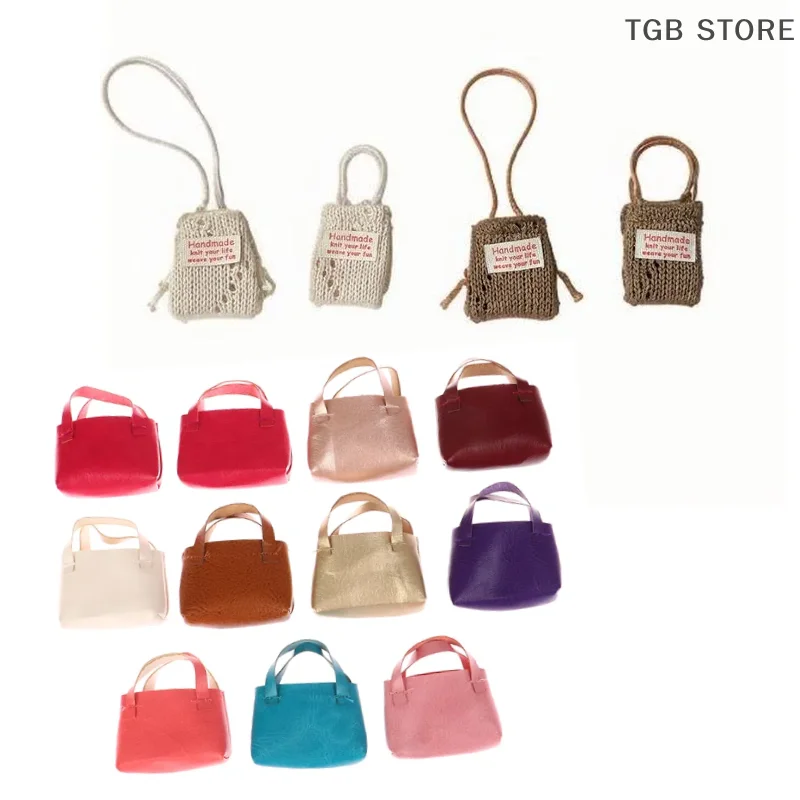 Puppe Simulation Stricken Schulter Tasche Umhängetasche Mini Taschen Plüsch Puppen Kleidung Zubehör Für 15-17cm Puppe