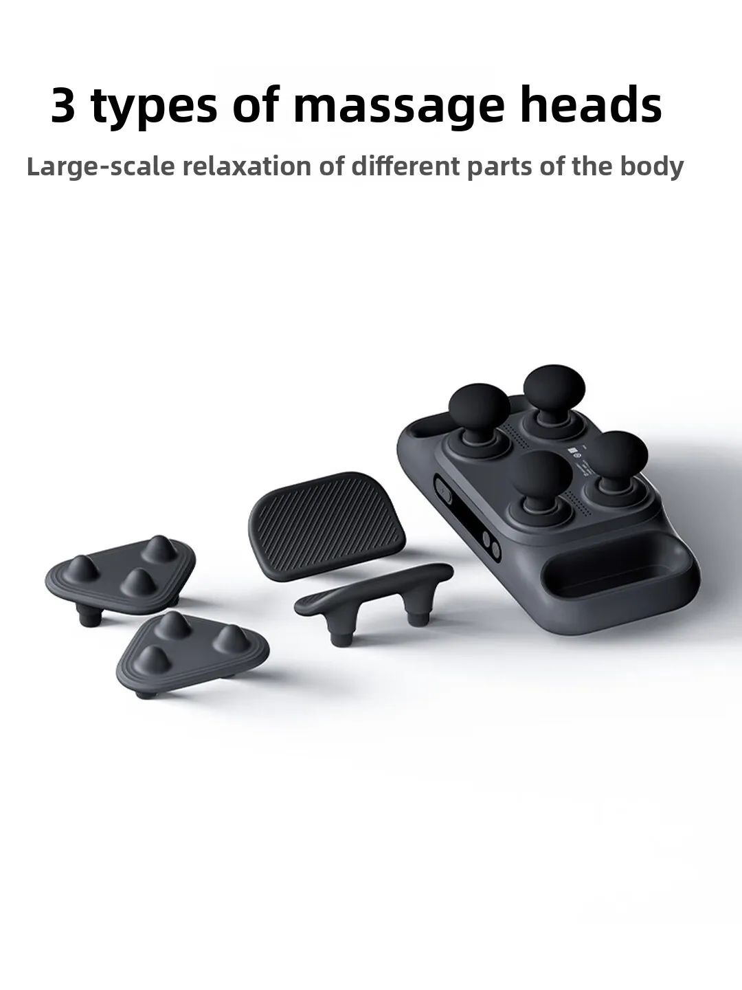 Mijia Multi‑Head Massage Gun 3 Rechargeable Deep Tissue Muscle Massager Electric Body Relax Device for Fitness Gym Home Recovery view 2