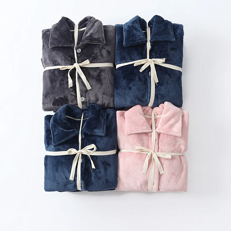 

Парная одежда для сна, одежда для сна, новые зимние пижамы, женские фланелевые утепленные домашние костюмы, мужской комплект ночного белья, флисовая пижама