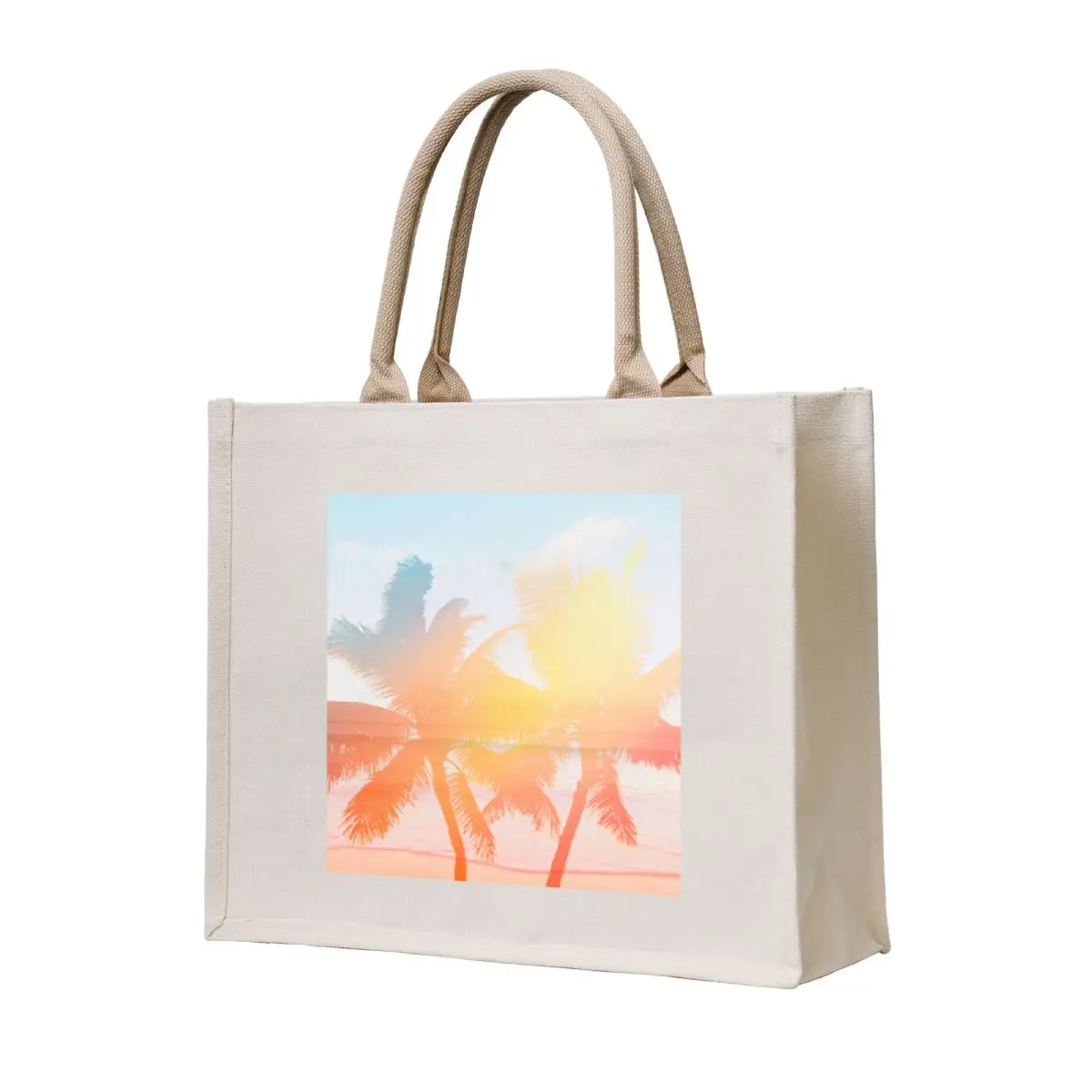 

Tropicana seas - sundown Tote Bag Shopping bags Canvas shoulder bag tote bag men's