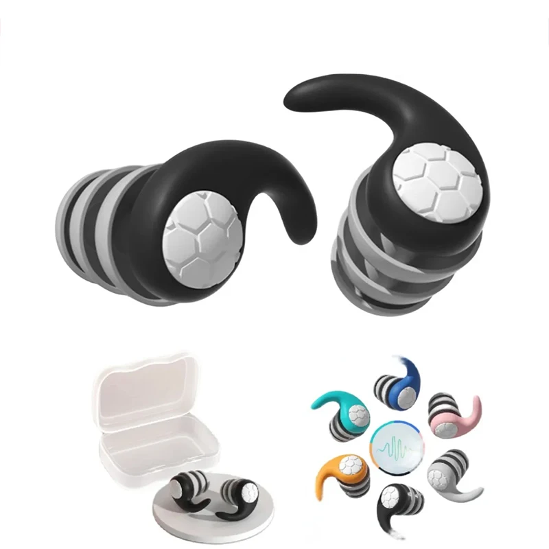 Silicone Ear Plugs For Sleeping Noise Reduction Super Soft Reusable Hearing Protection Anti Noise Earplugs For Concerts Travel
