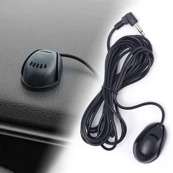 Mini micrófono de coche con cable de 3,5mm, Radio de DVD automática, profesional de 3m de largo, Audio estéreo, manos libres