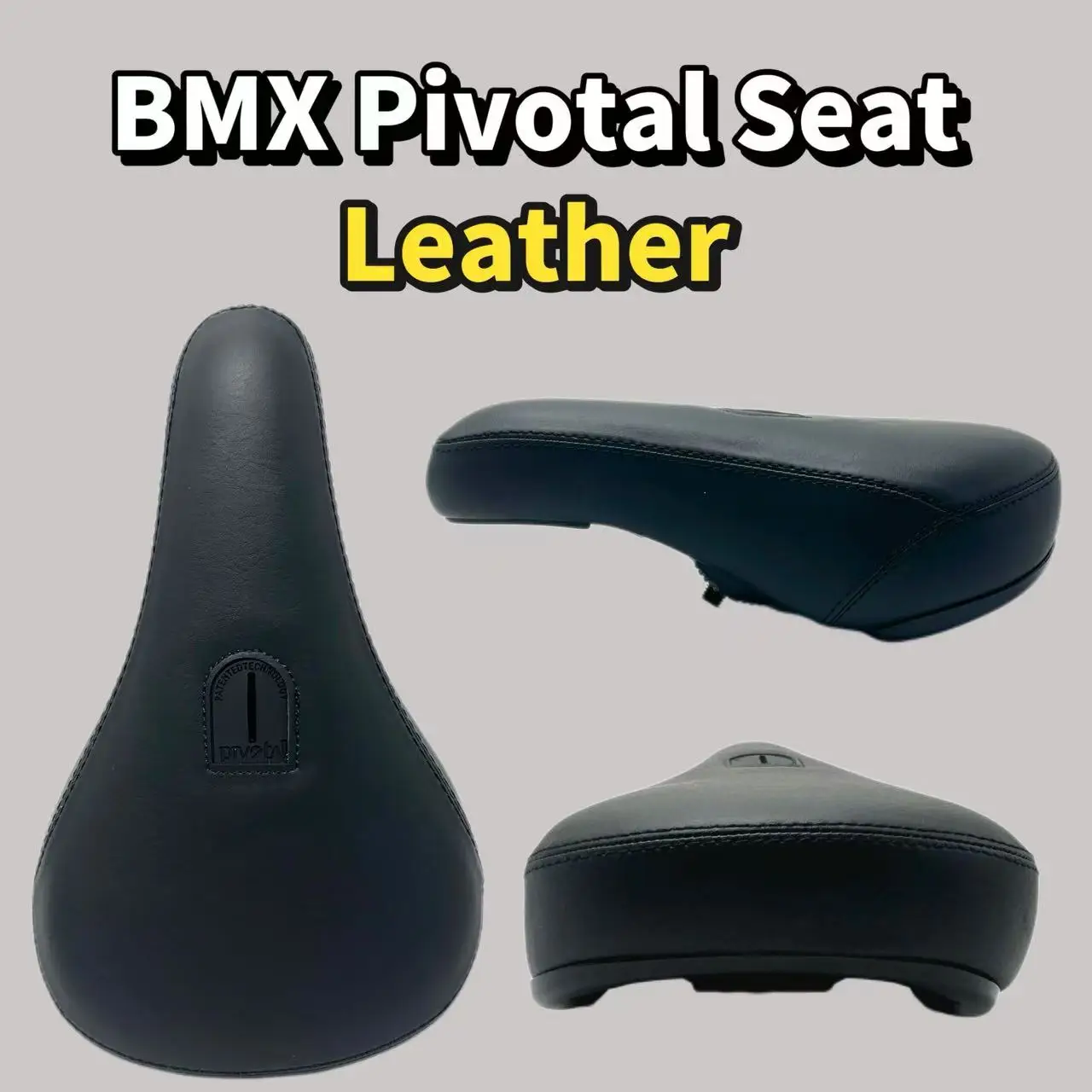 BMX Saddle Fat Ultralight Hollow Seat Anti-slip Comfortable Leather Pivotal Seat Post Road Bike Soft Cushion Saddle Lightweight