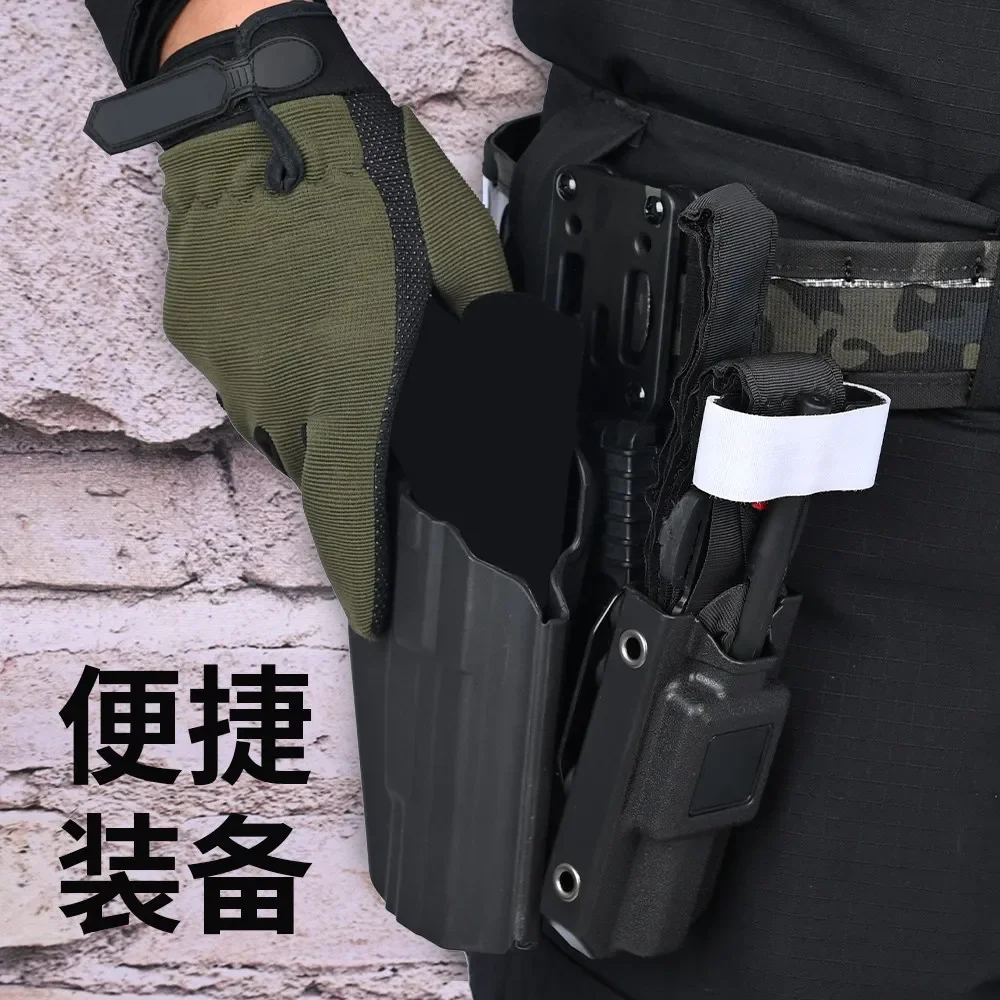 Full‑Set Tactical MOLLE Mount Adapter Plate Camouflage Hardware Kit for Knife Sheath Holster Waist Belt Hanging Outdoor Mod Gear