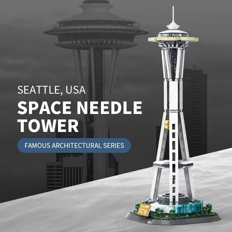 

1075pcs Building Blocks Space Needle-Seattle Architecture 5238 Model DIY Bricks Assembly Educational Toys For Kids Adult Gifts
