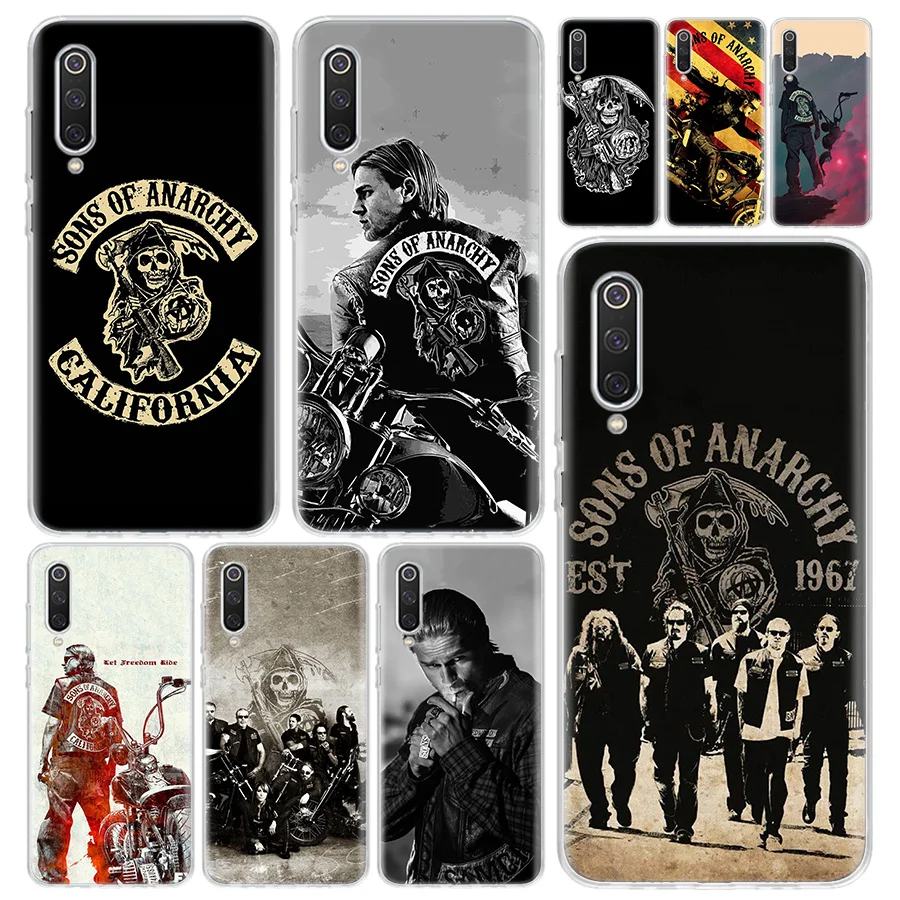 American TV Sons of Anarchy Phone Case Cover for Xiaomi Redmi Note 13 14 12S 12 11 Pro Plus 11S 11T 11E 10 10S Soft Print Coque 