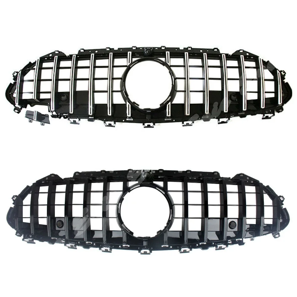 Car Front Racing Billet Bumper Grille Upper Facelift Grill For Mercedes Benz W257 C257 CLS Class 2019 2020 GTR