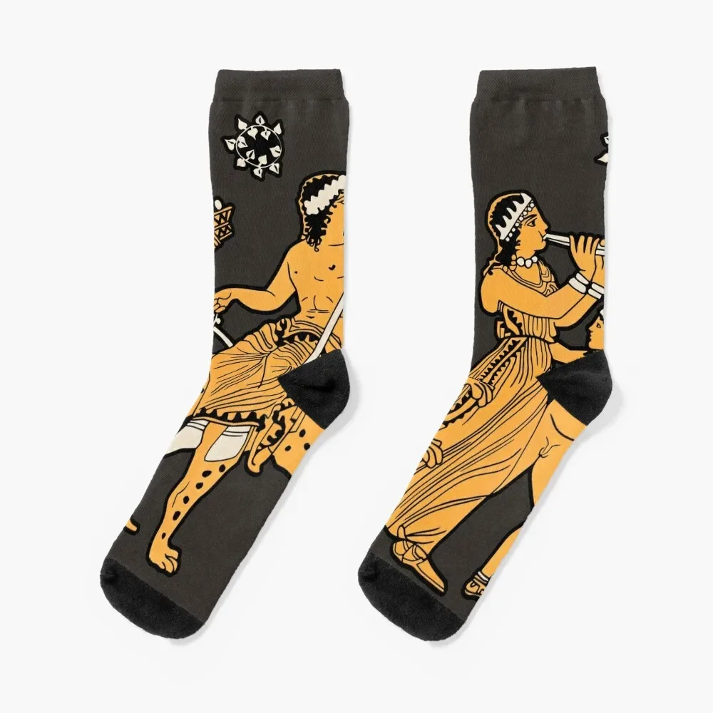 

Dyonisos dancing march Socks moving stockings gift custom Men's Socks For Women Men's