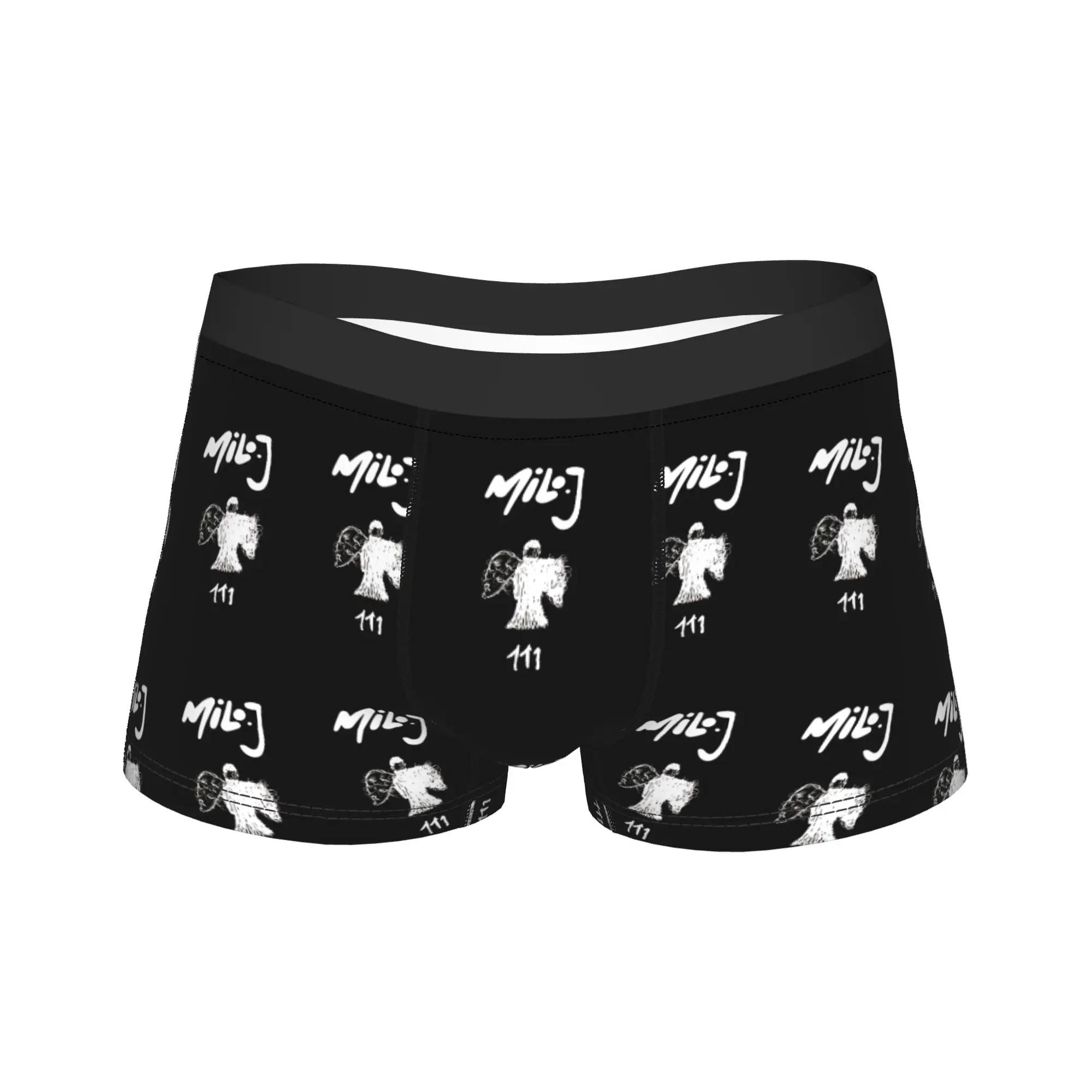 

Rapper Milo J 111 Underwear Men Underpants Pattern Breathable Boxer Shorts Trenky Shorts Briefs Large Size