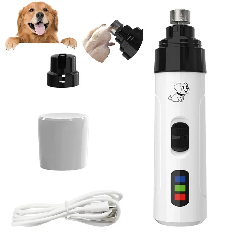 Elektrischer Nagelpolierer für Haustiere, Hunde-Nagelknipser, Katzen-Nagelknipser mit LED-Beleuchtung, Aufladbares Nagelpflegeset, Haustier-Schönheitswerkzeug ﻿ – Detail 14