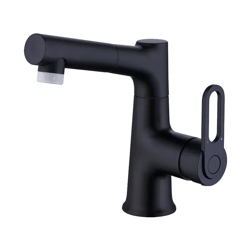 

European black single-hole basin, faucet pull-out, retractable, faucet