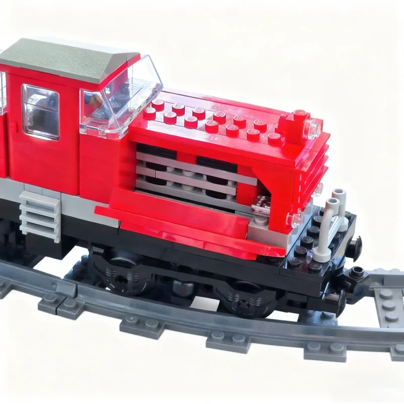 252pcs MOC City Trains Diesel Heavy Shunting Locomotive Replica Model Building Blocks Construction Toy Festival Gifts Education