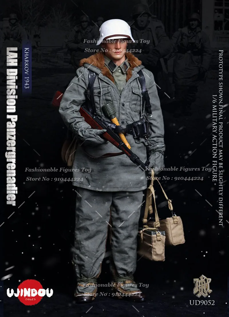 재고 있음 UJINDOU UD9052 1/6 스케일 남성 군인 경비병 수류탄병 풀 세트 12인치 액션 피규어 수집용 인형 장난감