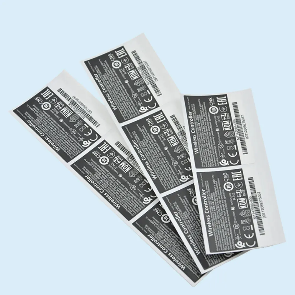 1/2/5 Pcs Black or White Wireless Controller Back Label Sticker For Xbox Series X/S Controller Case Label Sticker