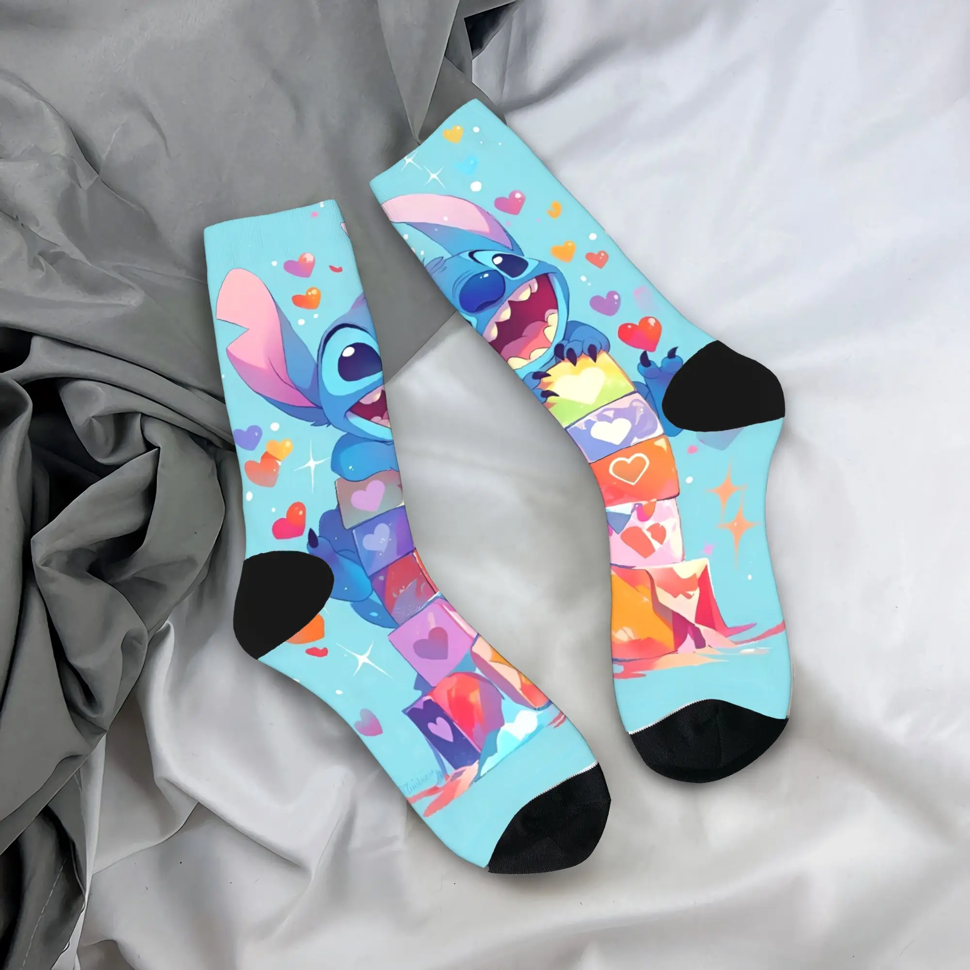 زوجين الجوارب غرزة جوارب المضادة للانزلاق لينة تنفس الجوارب الخريف أنيقة الرسم الجري الجوارب الرياضية