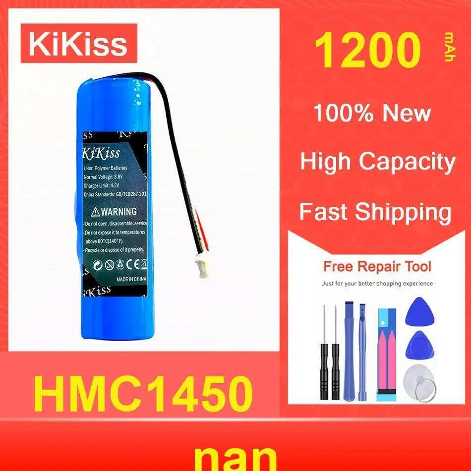 

Литий-ионный аккумулятор Kikiss HMC 1450 1200 мАч для 70Mai 70 Mai Smart Dash Cam Pro HMC1450, сменный аккумулятор + инструменты