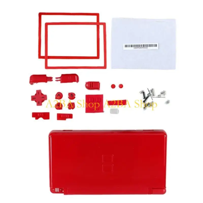 A2BA Full Set Housing Case with Button Screws Protective Cover Shells Replacement for NDSL Console Repair Accessory