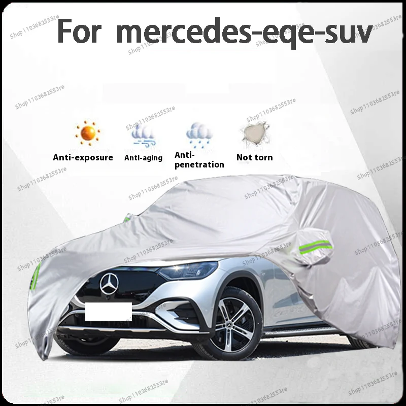 

For Mercedes EQE SUV Fit Car Cover - Waterproof, Dustproof, Sunshade (UV), Snowproof | Silve Full Cover with All-Day Protection