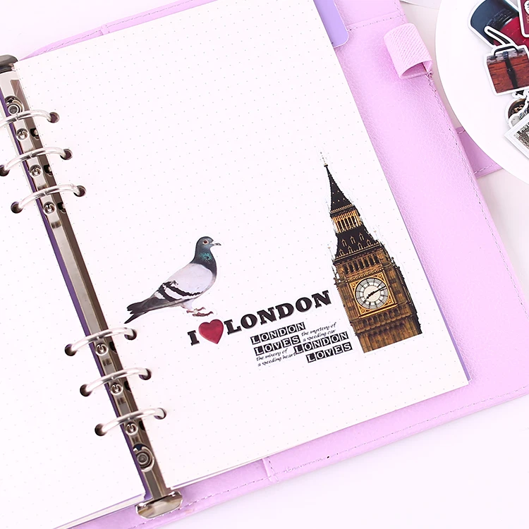 64PCS old london Stickers Crafts And Scrapbooking stickers book Student label Decorative sticker kids toys