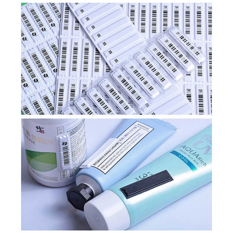

108Pcs Acoustomagnetic Anti-theft Label Clothes Marks Stickiness Security Tags Sticker Heat Sensitive Plastic