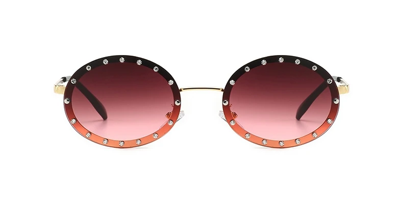 46127 Luxus-Sonnenbrille mit Diamantrahmen, Damenmode, kleine Größe, ovaler Sonnenschutz, Vintage-Schutz, UV400 – Detail 17