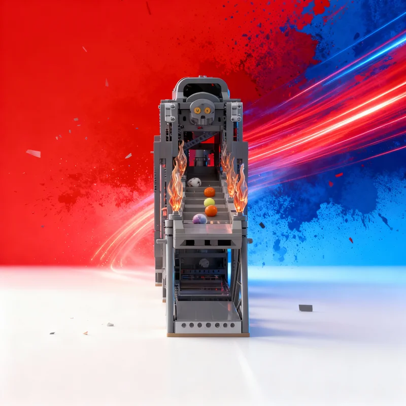 852pcs MOC Technical Demon Road GBC Module Model Building Blocks Architecture Christmas Gifts Education Toy Idea Brick Kids