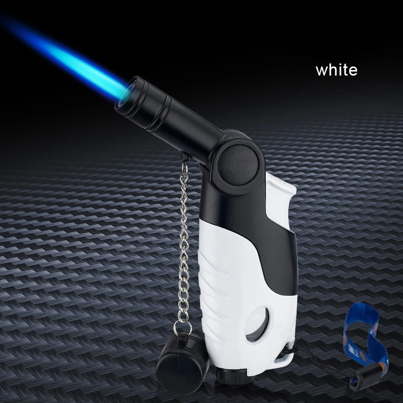 The Latest Personalized Elbow Straight-pull Dual-purpose Lighter Mini Spray Gun Windproof Outdoor Barbecue Cigarette Lighter