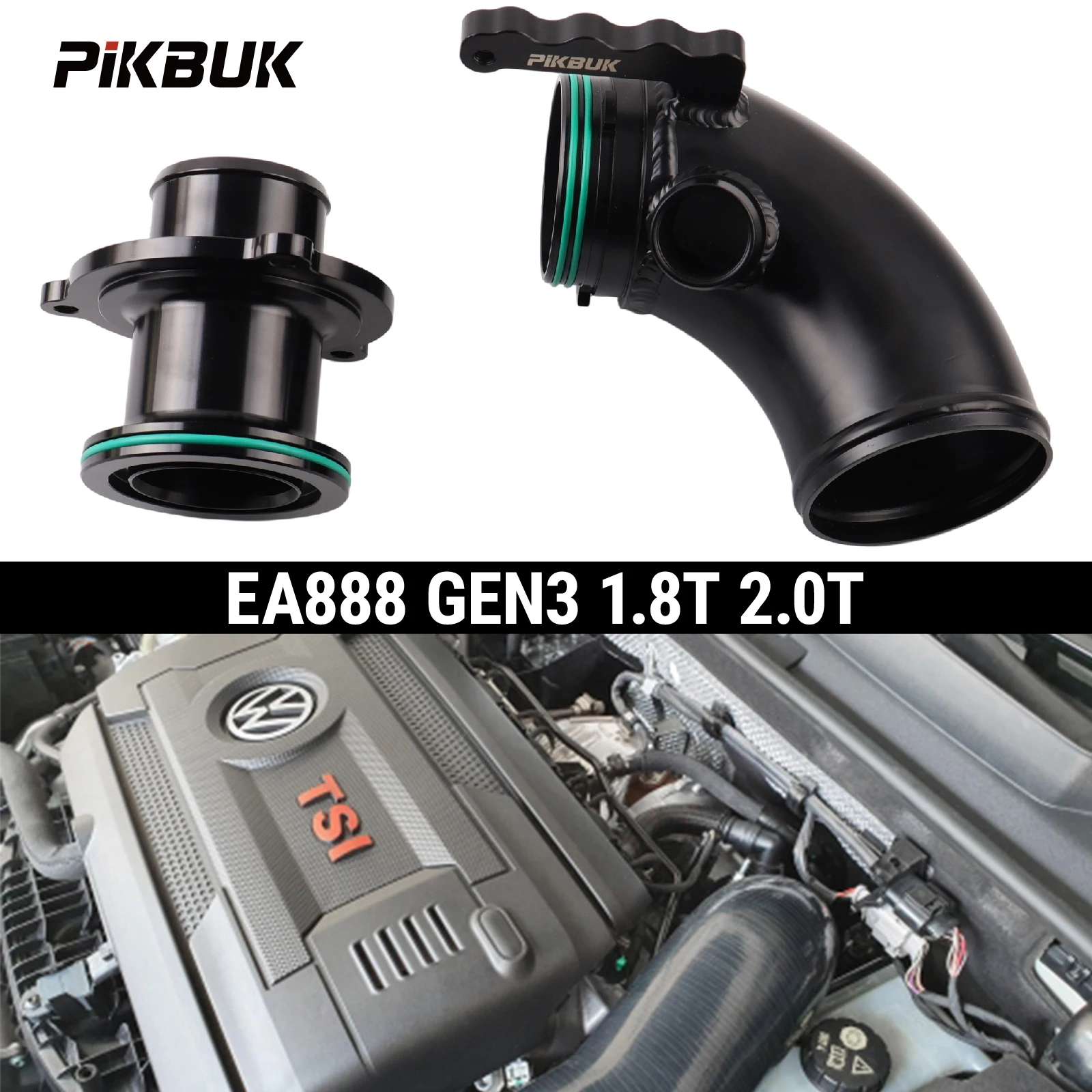 PIKBUK EA888 Gen3 1.8 2.0T Auto-Turbo-Einlass-Upgrade-Rohre Auslassrohr für Mk7 Skoda Octavia 1.8t Audi S3 8v – Detail 1