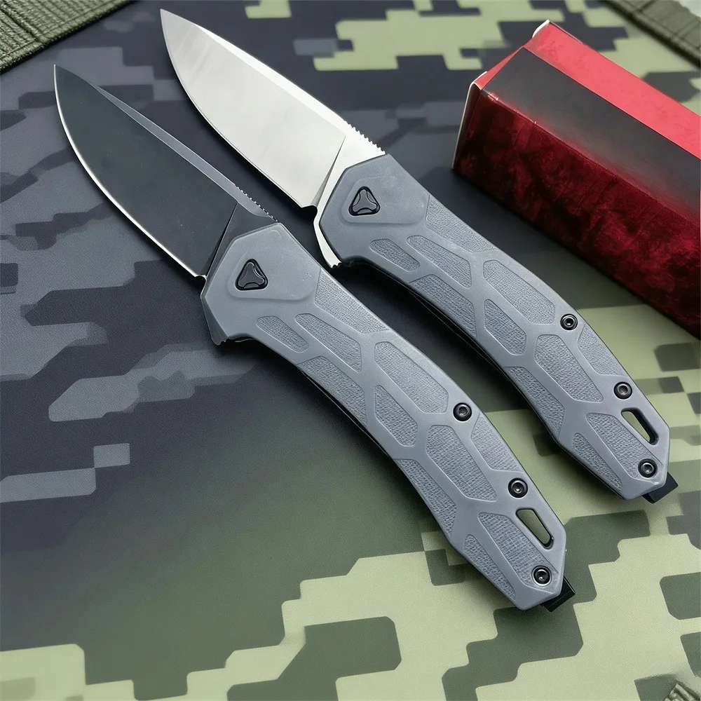 

High-Quality KS 2042 Flipper Folding Knife D2 Steel Blade Nylon Fiber Handle Outdoor Adventure Camping Everyday Carry Tool