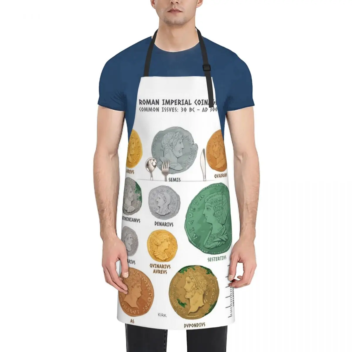 

Roman Imperial Coin Chart Apron Things For The Home Things For The Kitchen Cooking Clothes kitchen jacket woman Apron