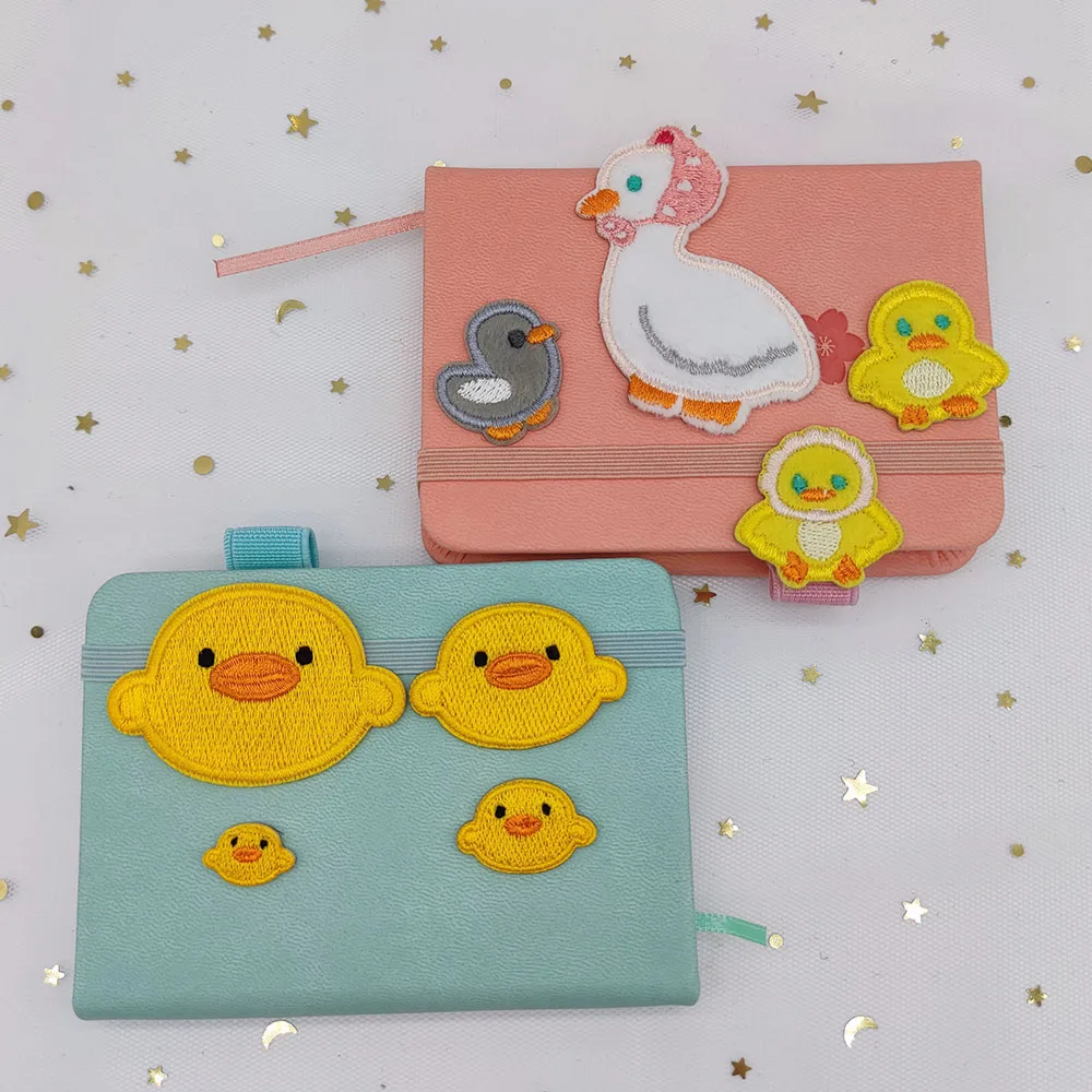 Cute Little Duck ricamo Patch Set Patch per abbigliamento ferro su Parches Ropa Termoadhesiv Naszywki Applique Ecusson A Coudre