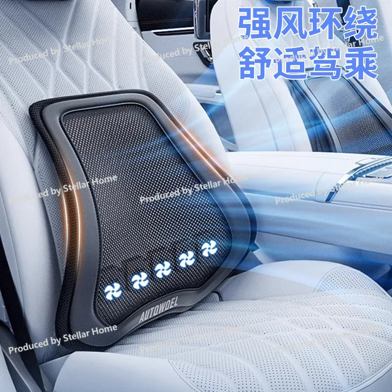 Car Lumbar Support - The Ultimate Back Support for Long Drives and Office Work - Ergonomic Lumbar Pillow with Ventilation