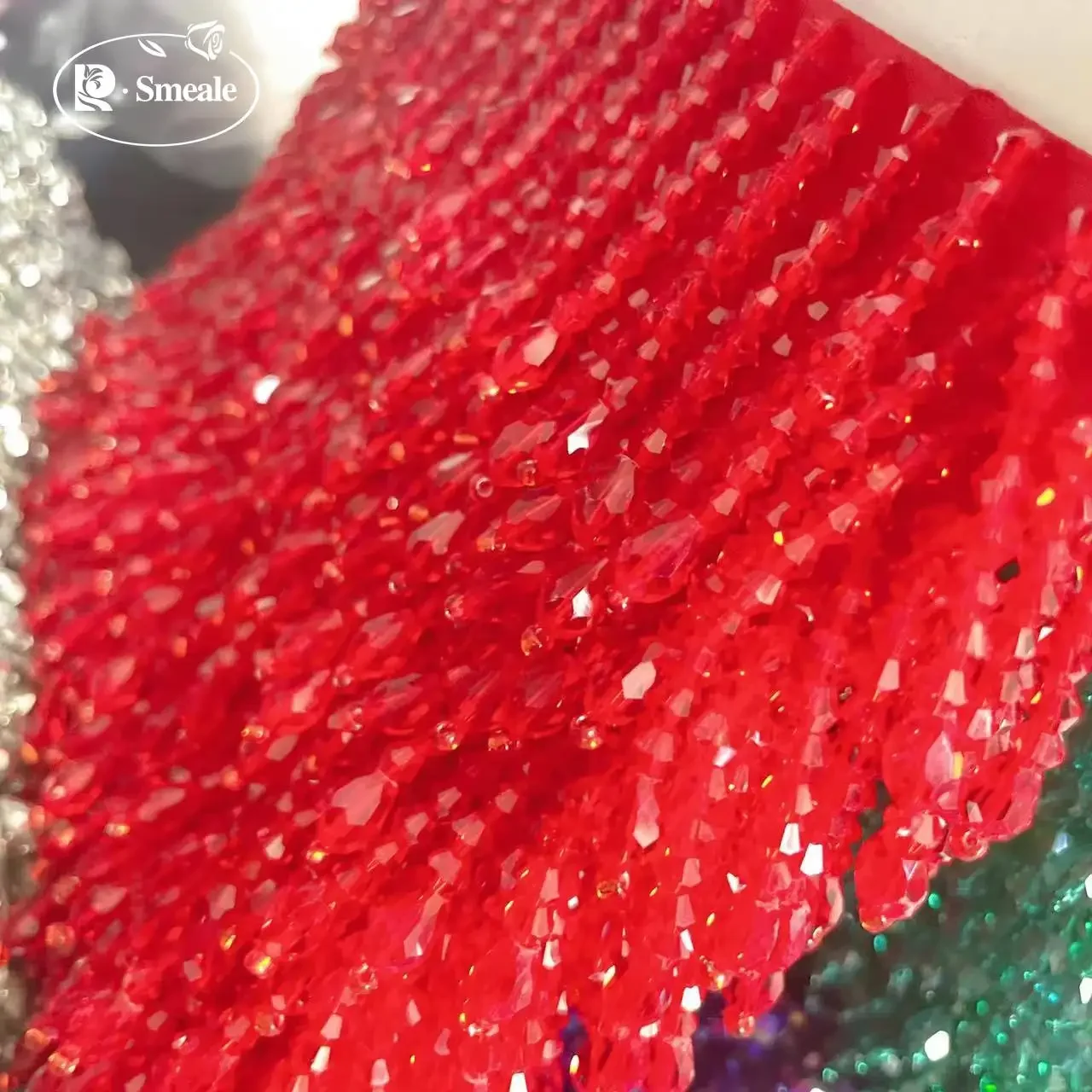 2Y-5Yards.25 Color High Density,Sparkling Crystal Tassel.Lace Trim.Dress Tassel .Earrings,Necklaces,Crystal Jewelry,DIY Beads