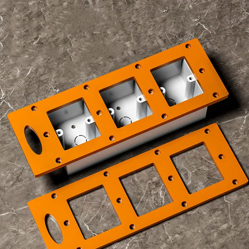 

Switch socket hole mold, aluminum alloy 86 box hole woodworking square wire box bottom box slot, durable and firm