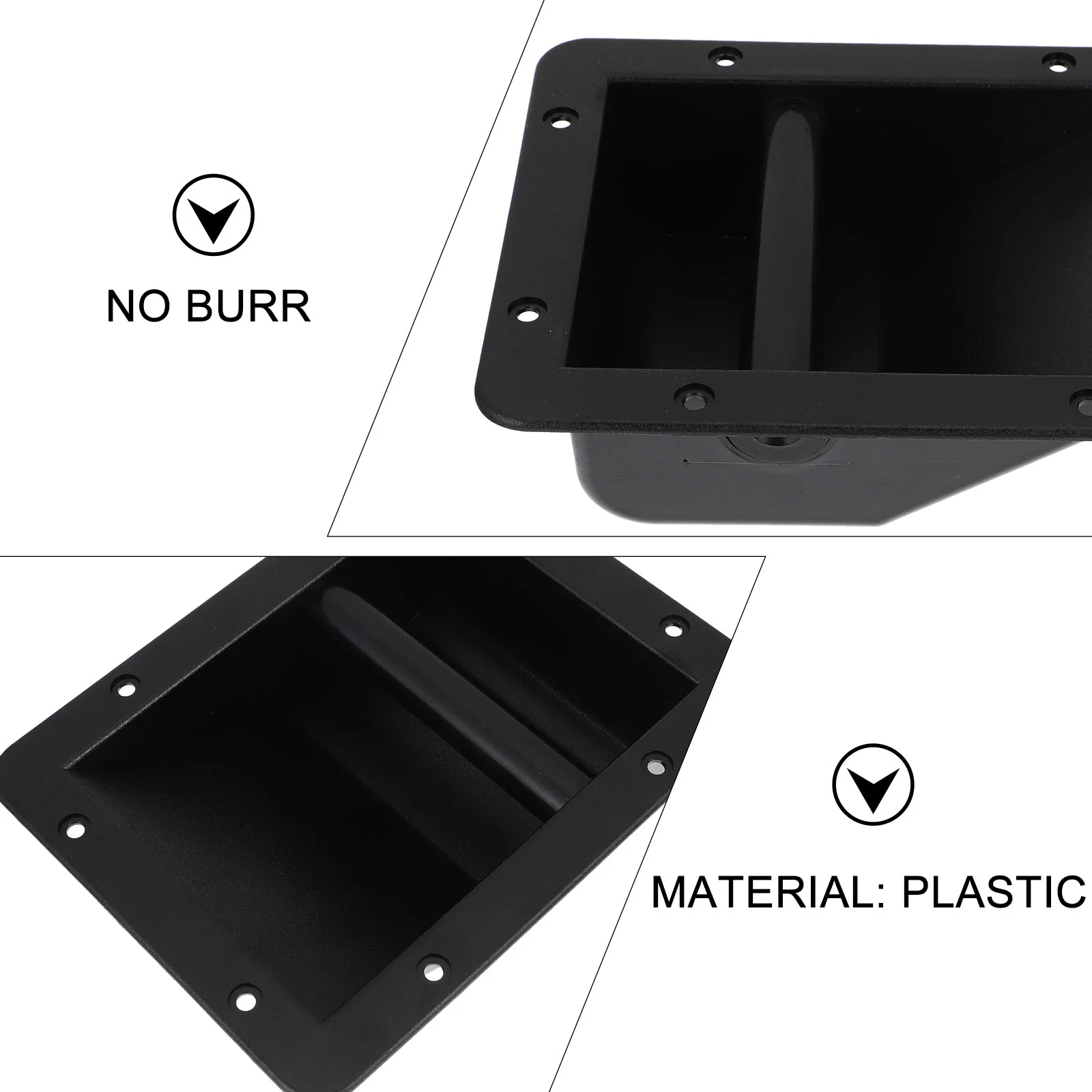2pcs 플라스틱 스피커는 부드럽고 견고한 대부분의 무대 스피커에 적합합니다. 간편하고 안전한 운반 오디오 액세서리