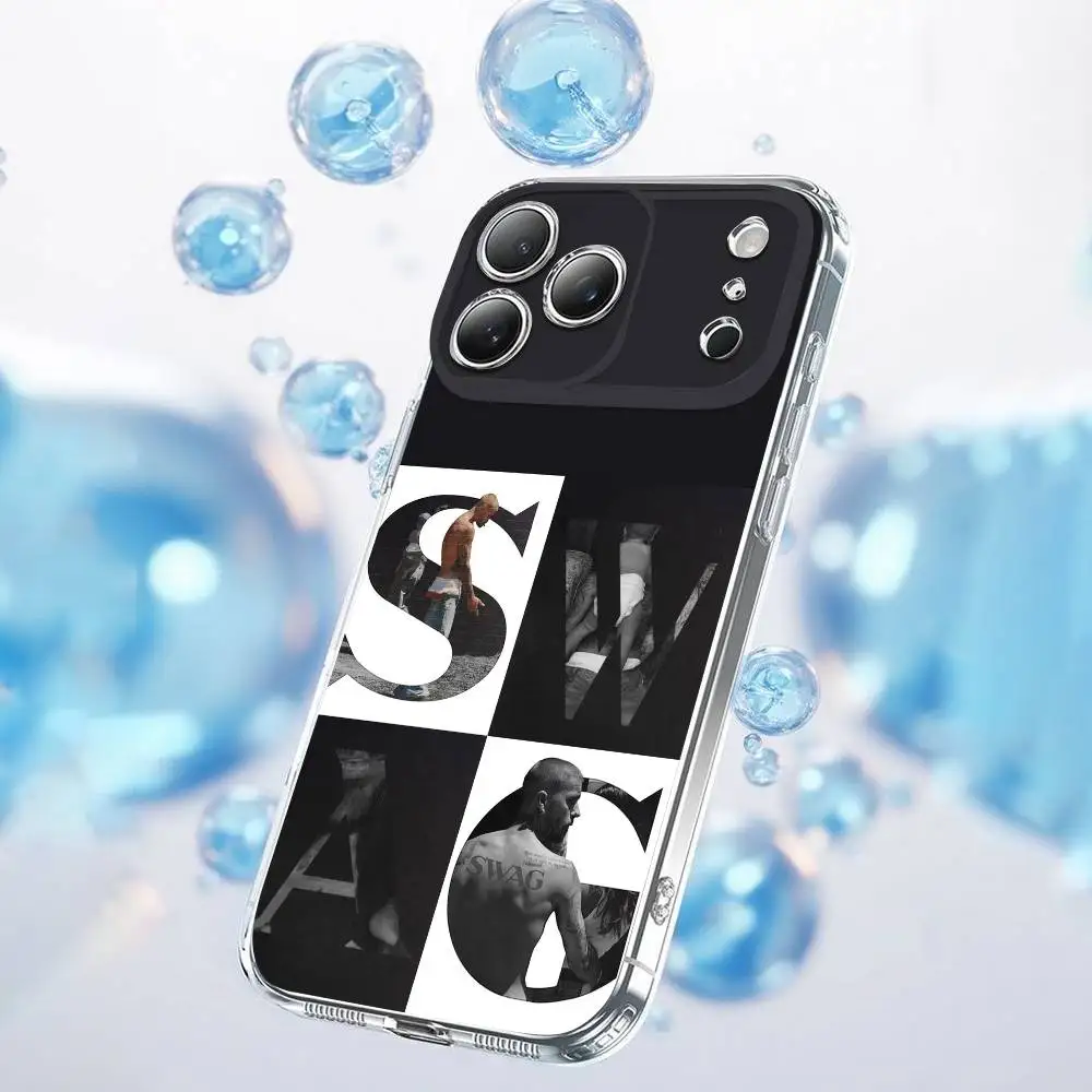 Casing HP J-Justin B-Bieber Swag II untuk iPhone 17,16,15,14,13,12,11 Plus,Pro,Max,Plus,E,Air,Mini Transparan