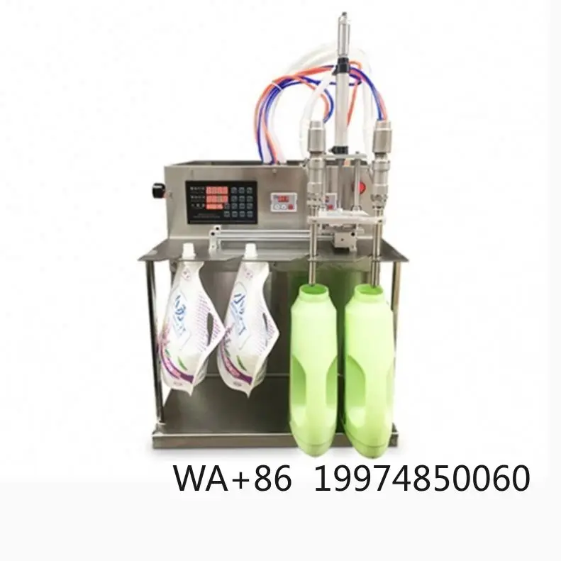 

Semi-Automatic Customize Filling Heads Spout Pouch Bag Doypack Liquid Drinking Water Filling Capping Packing Machine