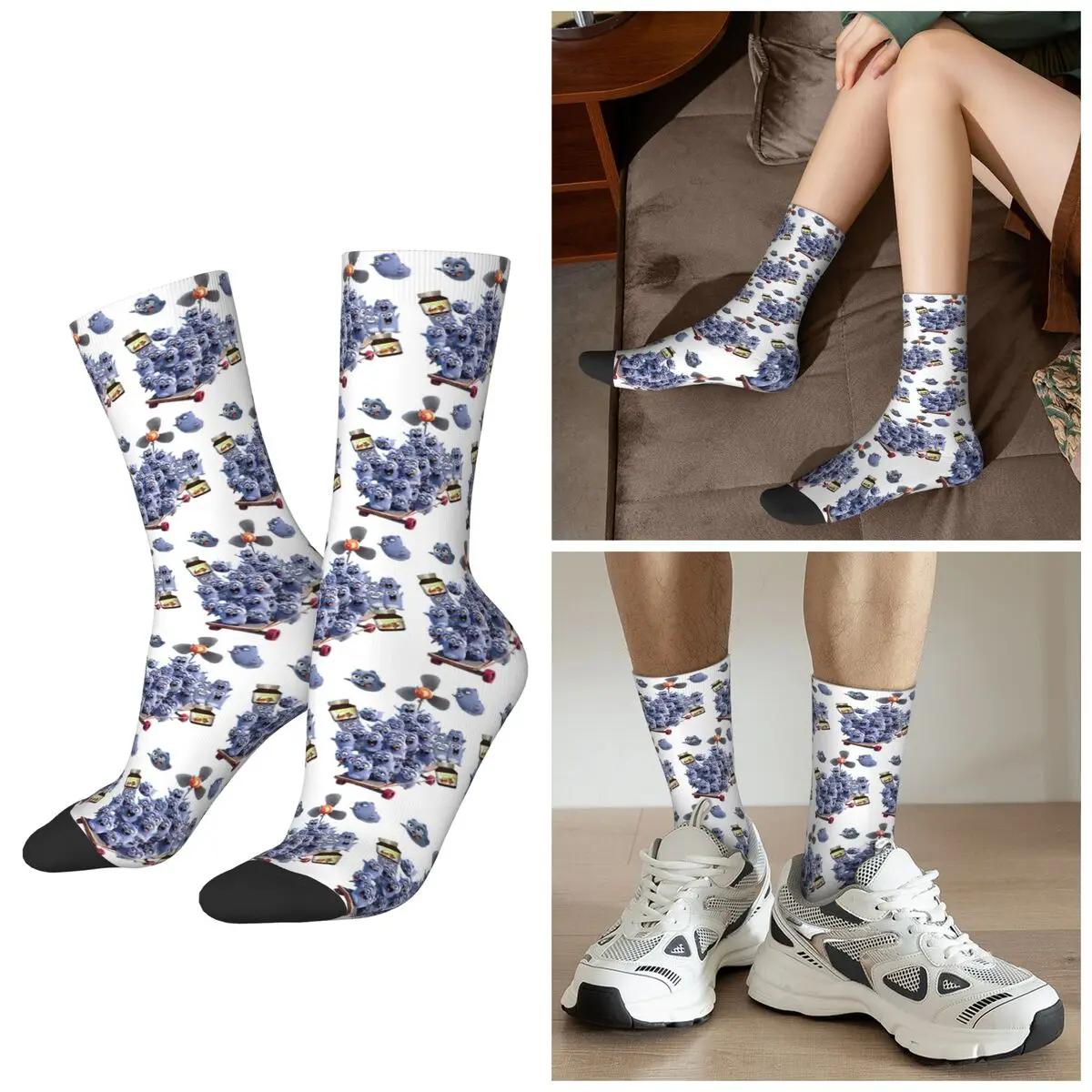 

Всесезонные анимационные носки Grizzy And The Lemmings с героями мультфильмов, аниме, носки в стиле Харадзюку, чулки для мужчин и женщин, рождественские подарки